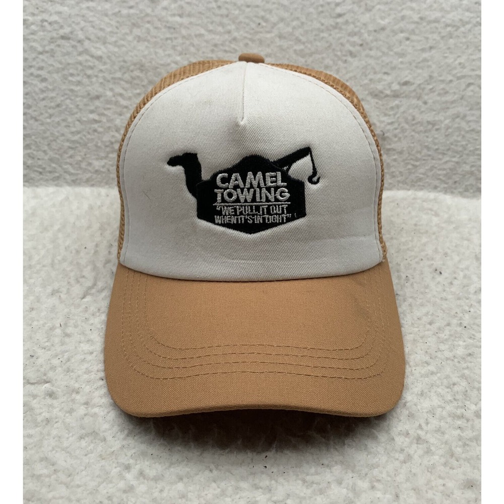 VTG Advertising Snapback Trucker Hat Camel Towing Pull Out In Tight Funny Dirty